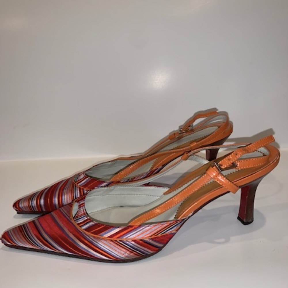 Multi-Color Striped Tommy Hilfiger Heels
